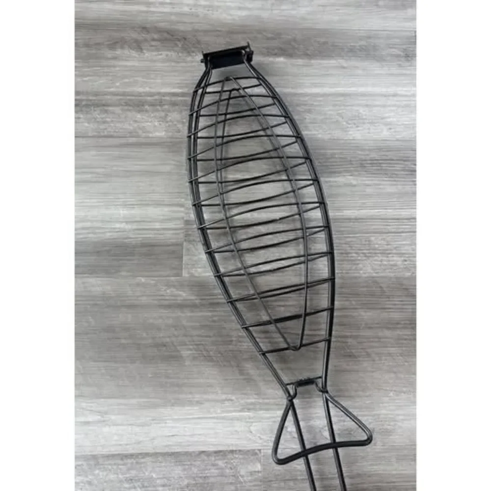 Williams Sonoma Fish Grill Basket Nonstick Carbon Steel